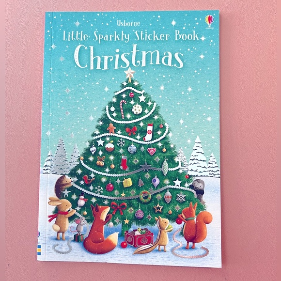 🔥 5 for $25 | Usborne 📚 | Little Sparkly Christmas Sticker Book | New - Picture 1 of 3